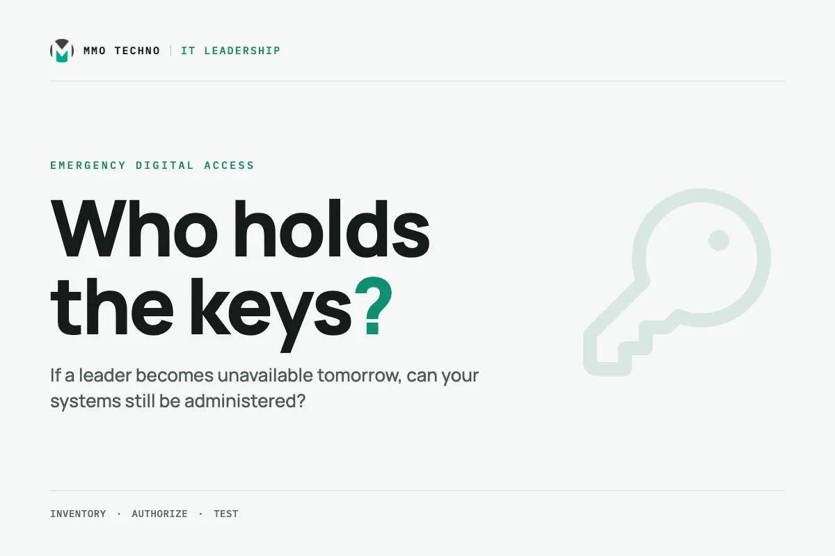 Your executive becomes unavailable tomorrow: who holds the digital keys?