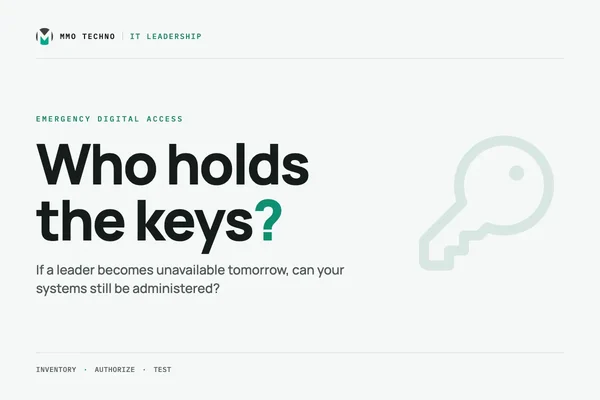 Your executive becomes unavailable tomorrow: who holds the digital keys?