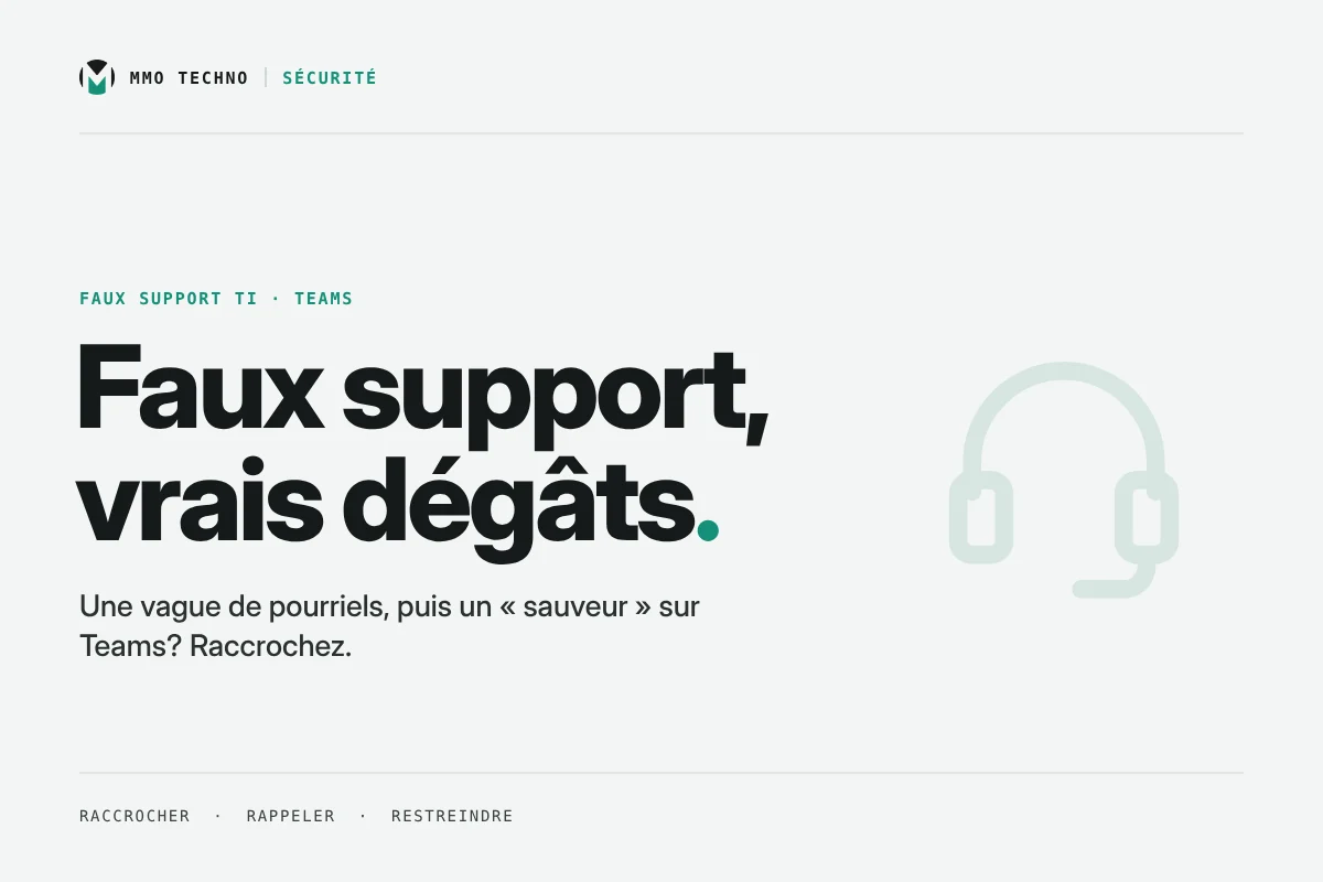 « Bonjour, ici le support informatique. » Vraiment?
