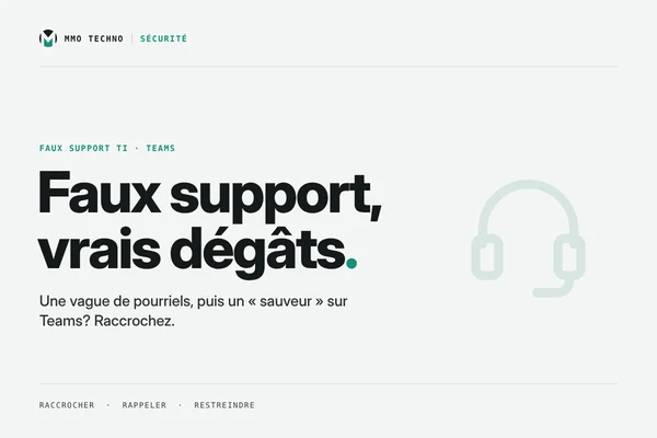 « Bonjour, ici le support informatique. » Vraiment?