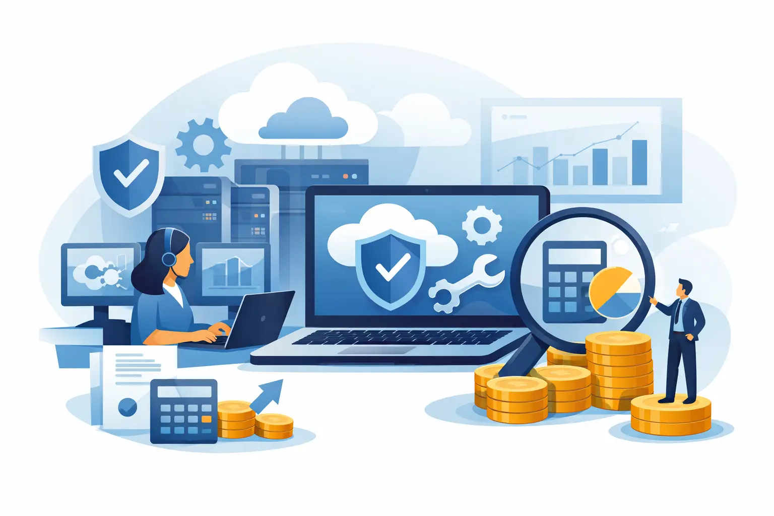 Coût services informatiques gérés PME