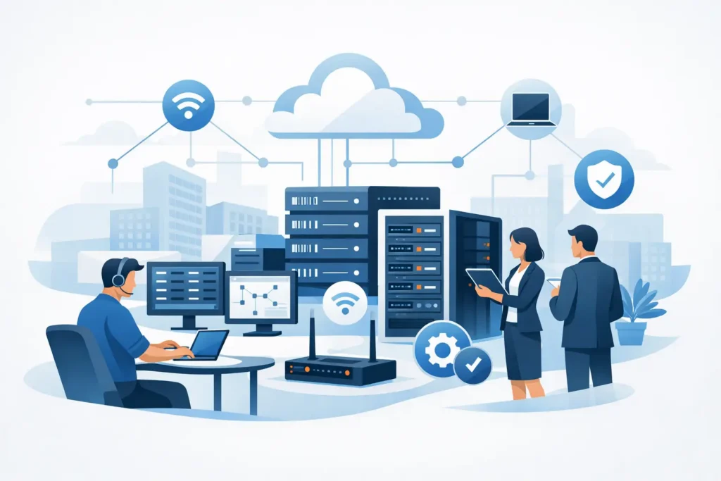 Gestion de réseau informatique PME efficace